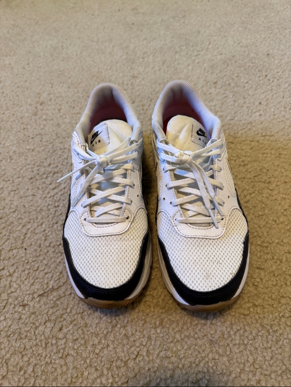 Nike White Athletic Sneakers with Leopard Swoosh - Picture 3 of 10